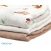 Muselina Bambú Marrón 3uds 70x70 de Kiokids